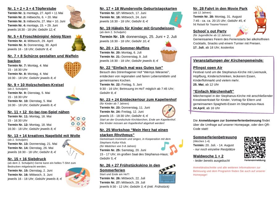 Flyer Sommer 2026